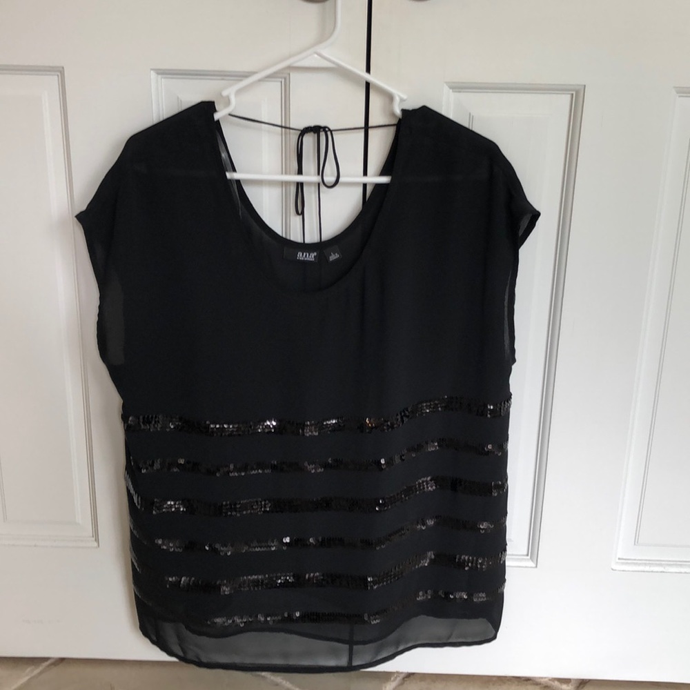 Black and sequins top